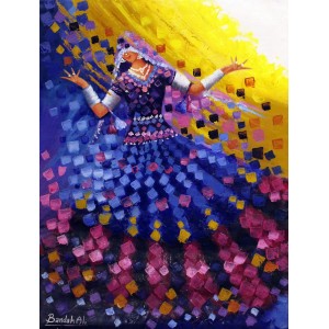 Bandah Ali, 24 x 18 Inch, Acrylic on Canvas, Figurative-Painting, AC-BNA-103